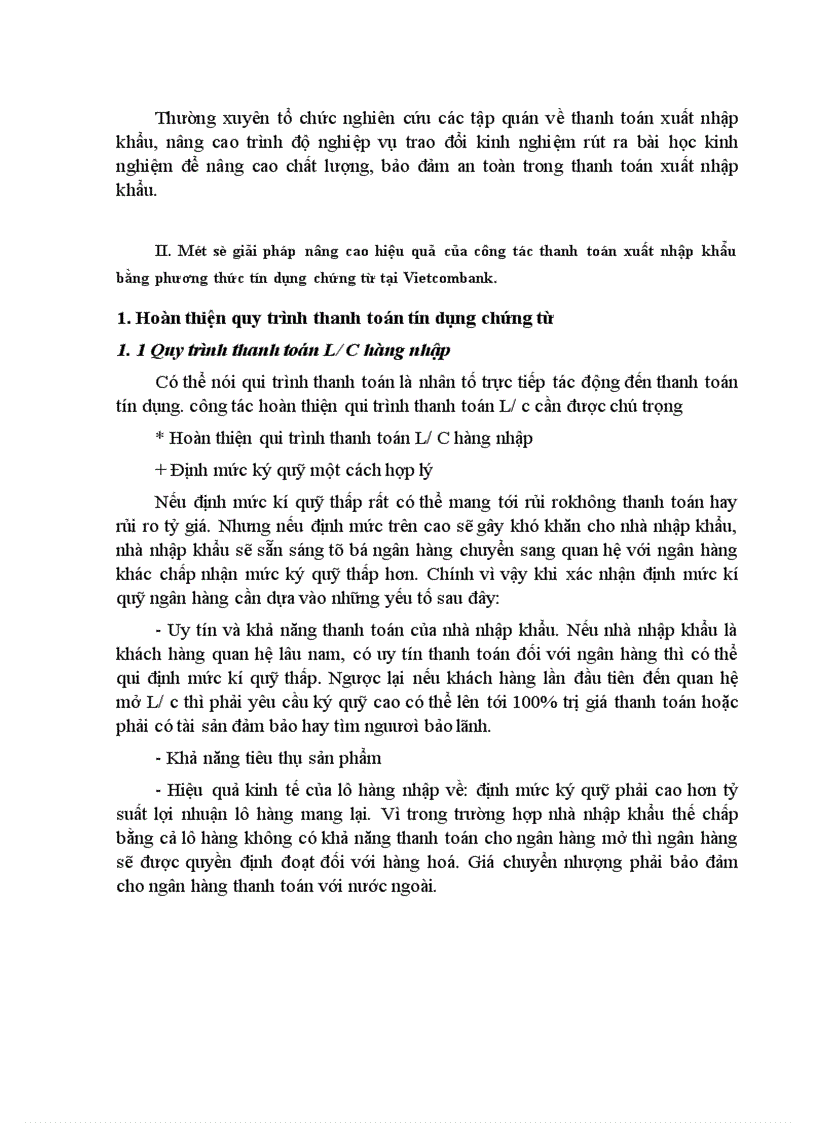 image for page Một số giải pháp nâng cao hiệu quả trong công tác thanh toán hàng xuất nhập khẩu bằng phương thức tín dụng chứng từ tại Ngân hàng Ngoại thương Việt Nam 1