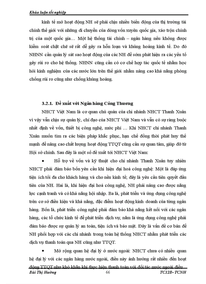 image for page Giải pháp nâng cao chất lượng thanh toán quốc tế tại chi nhánh Ngân hàng công thương Thanh Xuân 1