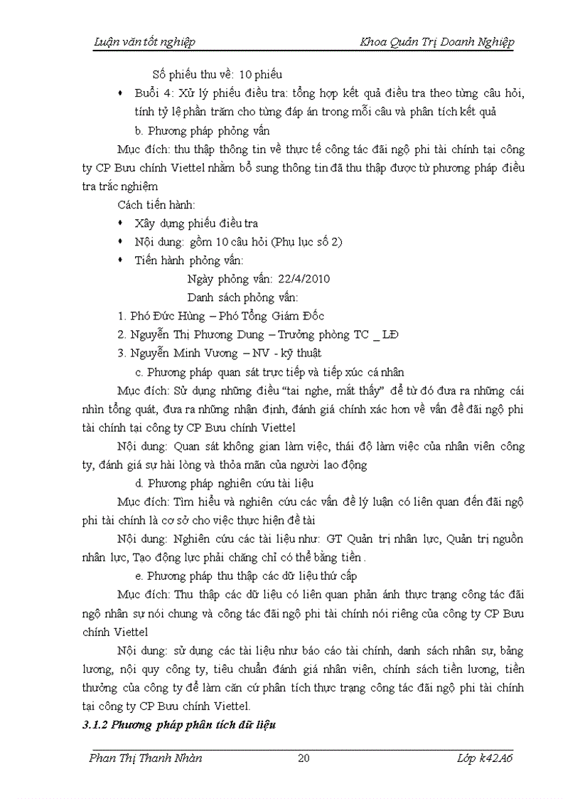 image for page Hoàn thiện công tác đãi ngộ phi tài chính tại công ty Cổ phần Bưu chính Viettel 1