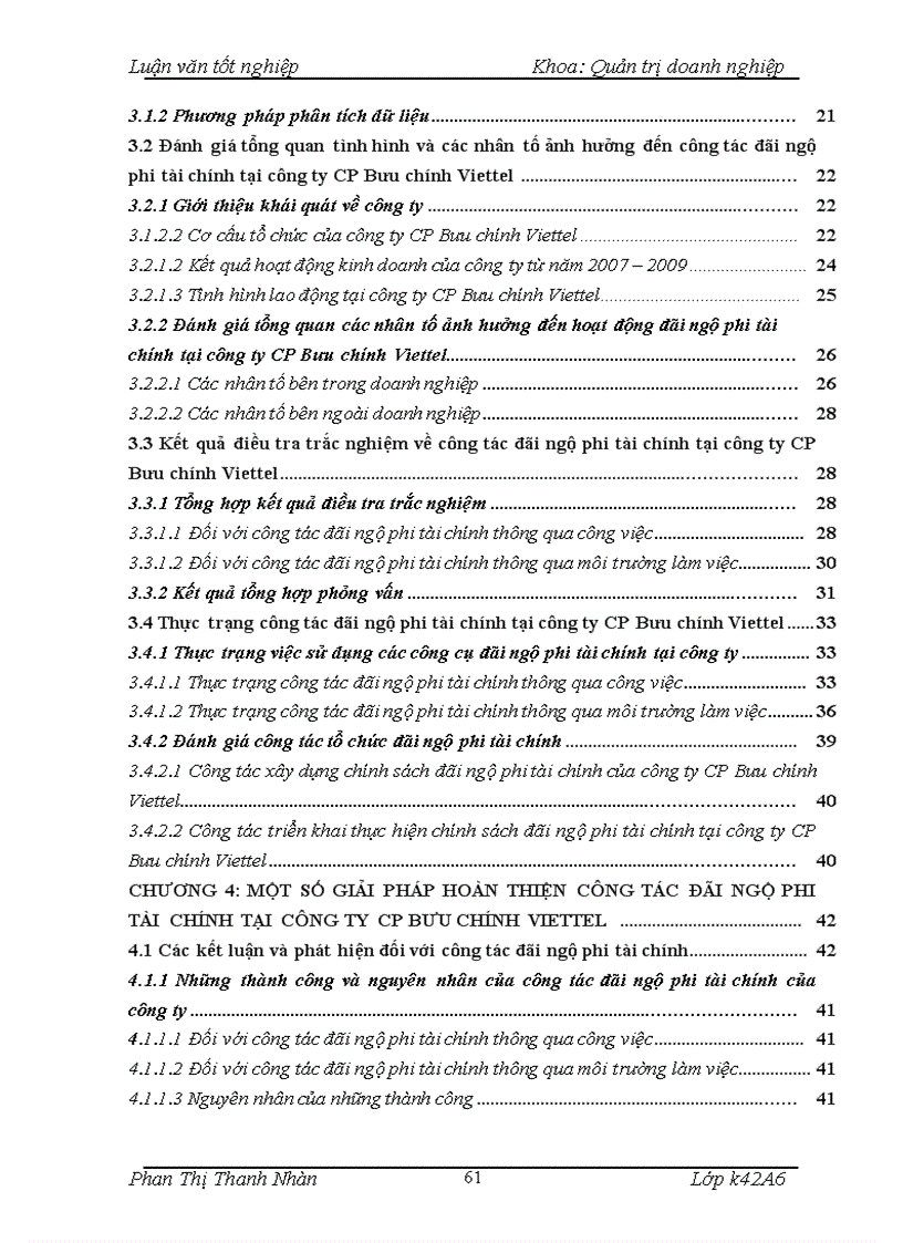 image for page Hoàn thiện công tác đãi ngộ phi tài chính tại công ty Cổ phần Bưu chính Viettel 1