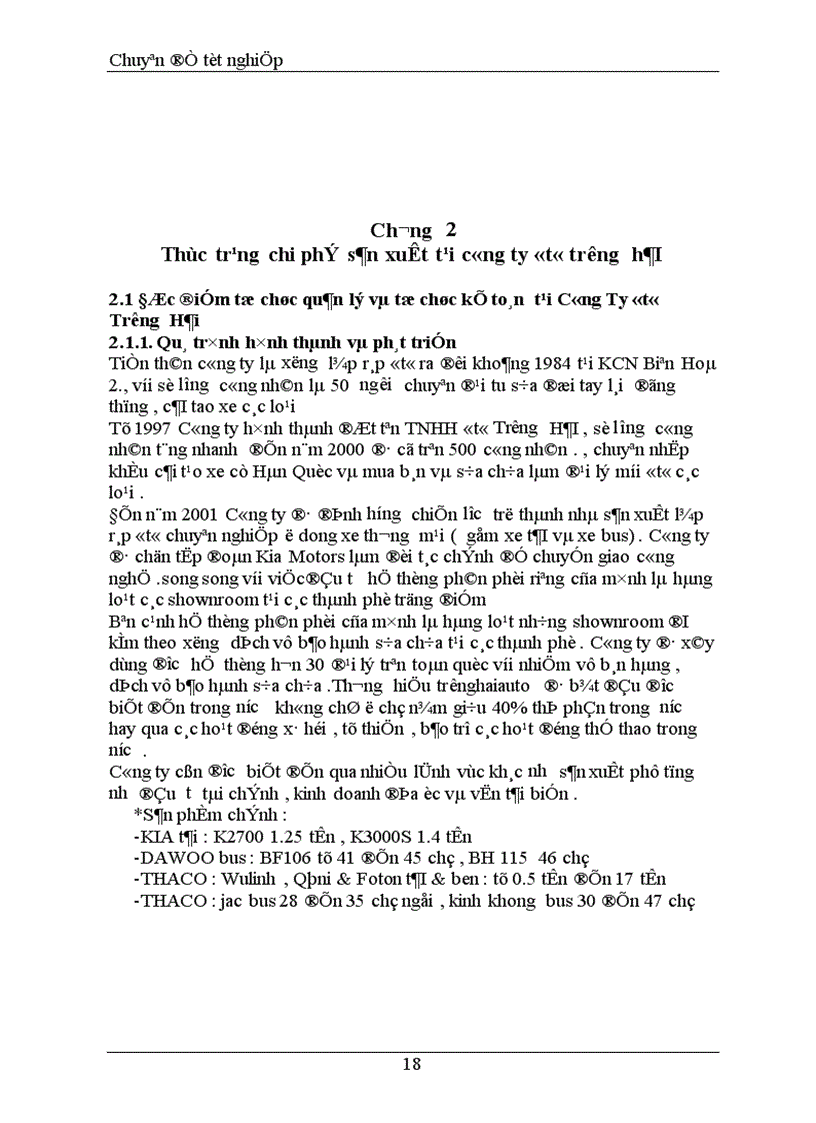image for page Hoàn thiện phương pháp kế toán chi phí sản xuất tại công ty ôtô Tsrường Hải trong điều kiện vận dụng hệ thống chuẩn mực kế toán