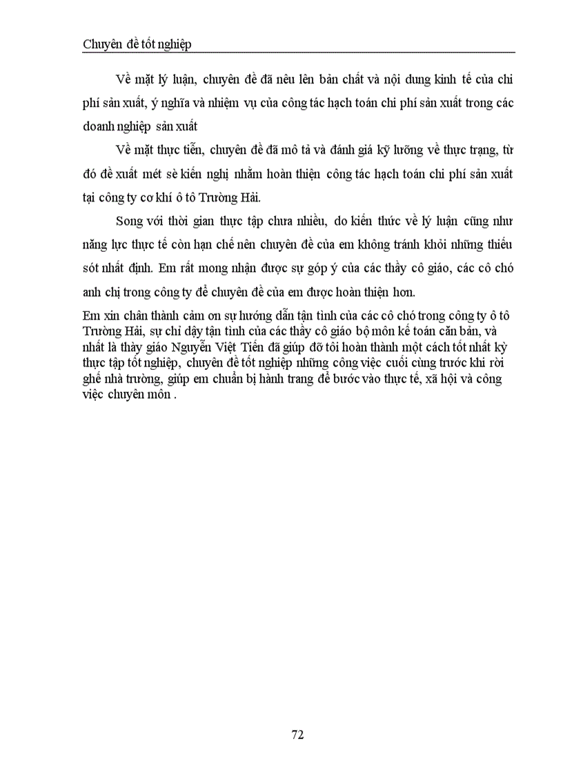 image for page Hoàn thiện phương pháp kế toán chi phí sản xuất tại công ty ôtô Tsrường Hải trong điều kiện vận dụng hệ thống chuẩn mực kế toán