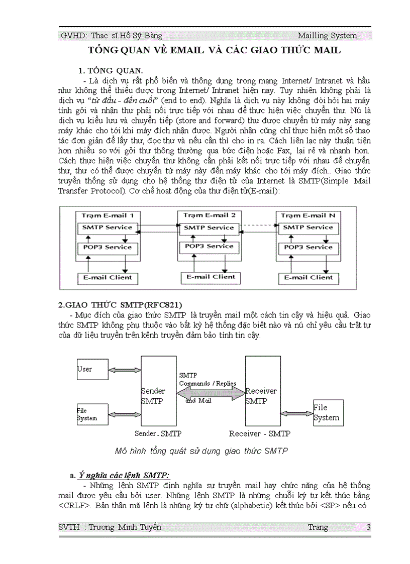 image for page Tổng quan về email và các giao thức mail