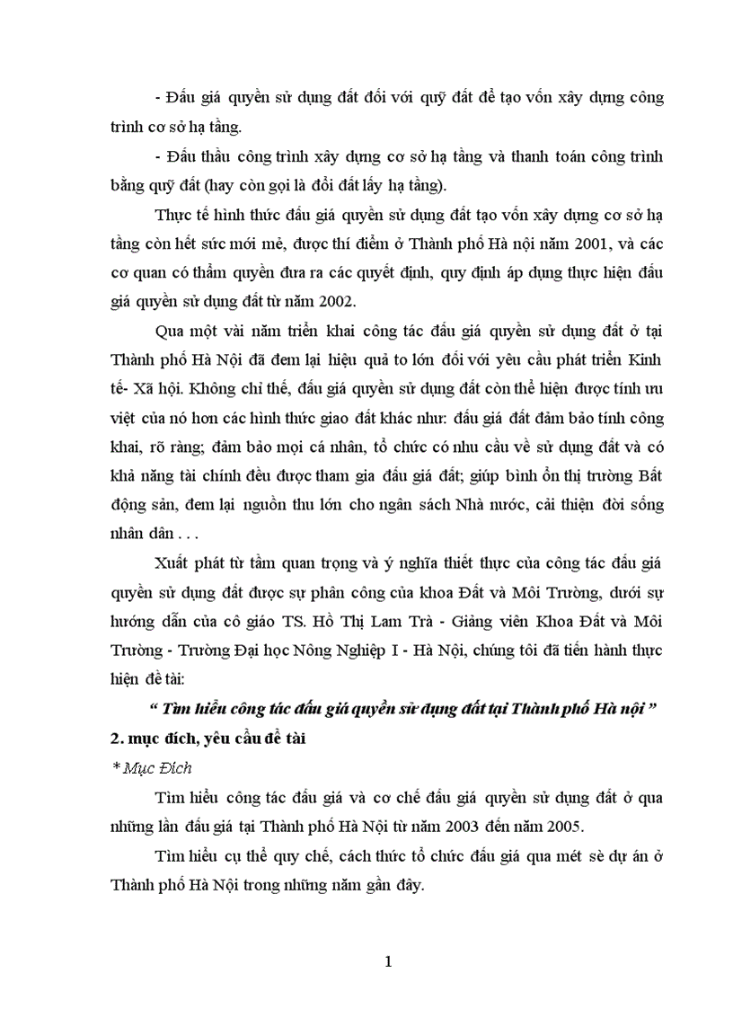 image for page Tìm hiểu công tác đấu giá quyền sử dụng đất tại Thành phố Hà nội