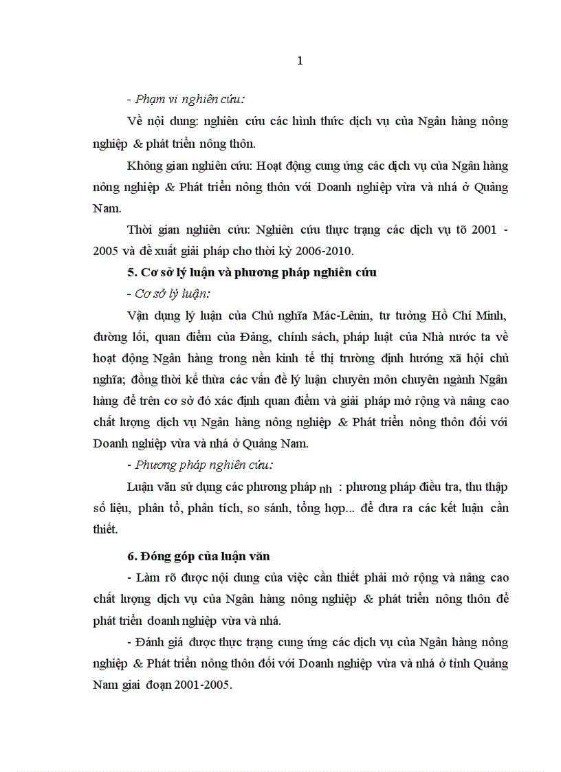 image for page Mở rộng và nâng cao chất lượng dịch vụ Ngân hàng Nông nghiệp và Phát triển nông thôn đối với Doanh nghiệp vừa và nhỏ ở tỉnh Quảng Nam 1
