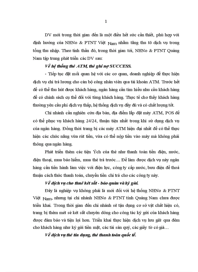 image for page Mở rộng và nâng cao chất lượng dịch vụ Ngân hàng Nông nghiệp và Phát triển nông thôn đối với Doanh nghiệp vừa và nhỏ ở tỉnh Quảng Nam 1