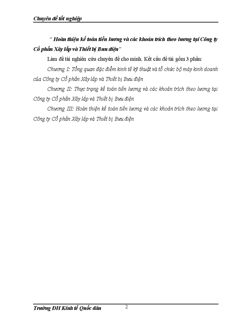 image for page Hoàn thiện kế toán tiền lương và các khoản trích theo lương tại Công ty Cổ phần Xây lắp và Thiết bị Bưu điện 1