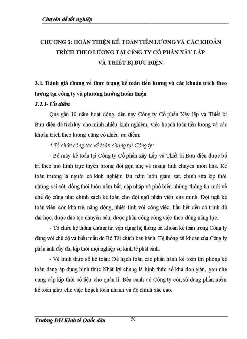 image for page Hoàn thiện kế toán tiền lương và các khoản trích theo lương tại Công ty Cổ phần Xây lắp và Thiết bị Bưu điện 1