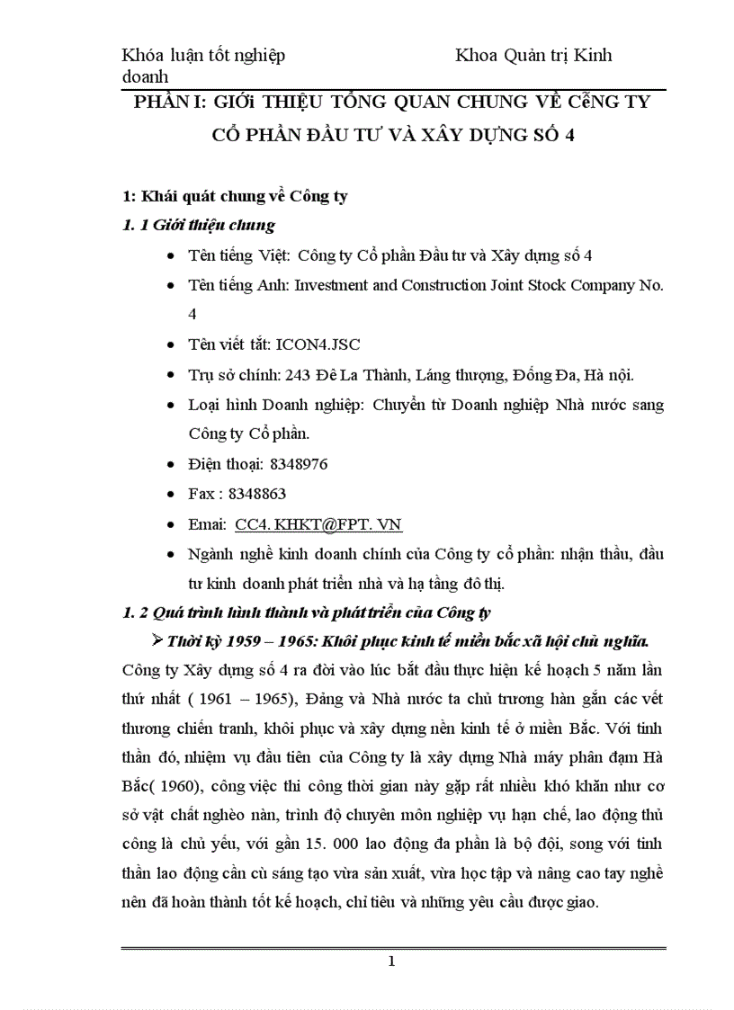 image for page Nâng cao chất lượng nguồn nhân lực tại Công ty Cổ phần đầu tư và xây dựng số 4 1