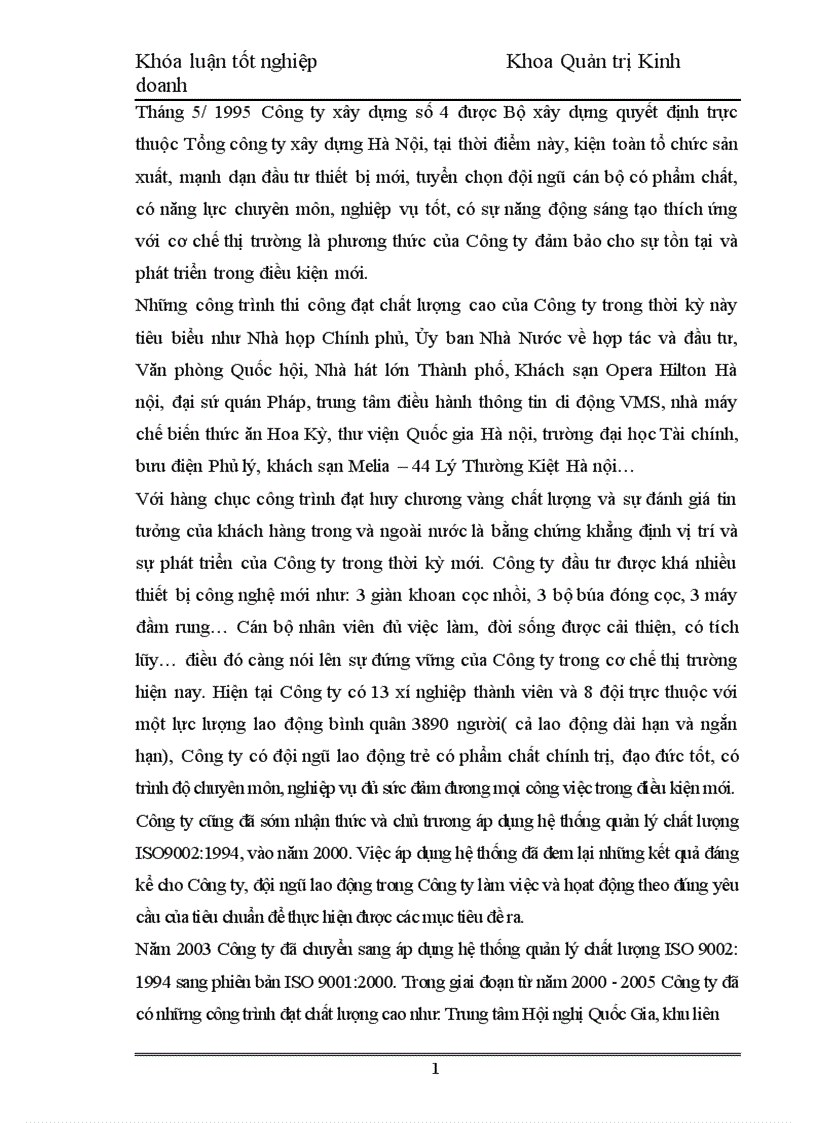 image for page Nâng cao chất lượng nguồn nhân lực tại Công ty Cổ phần đầu tư và xây dựng số 4 1