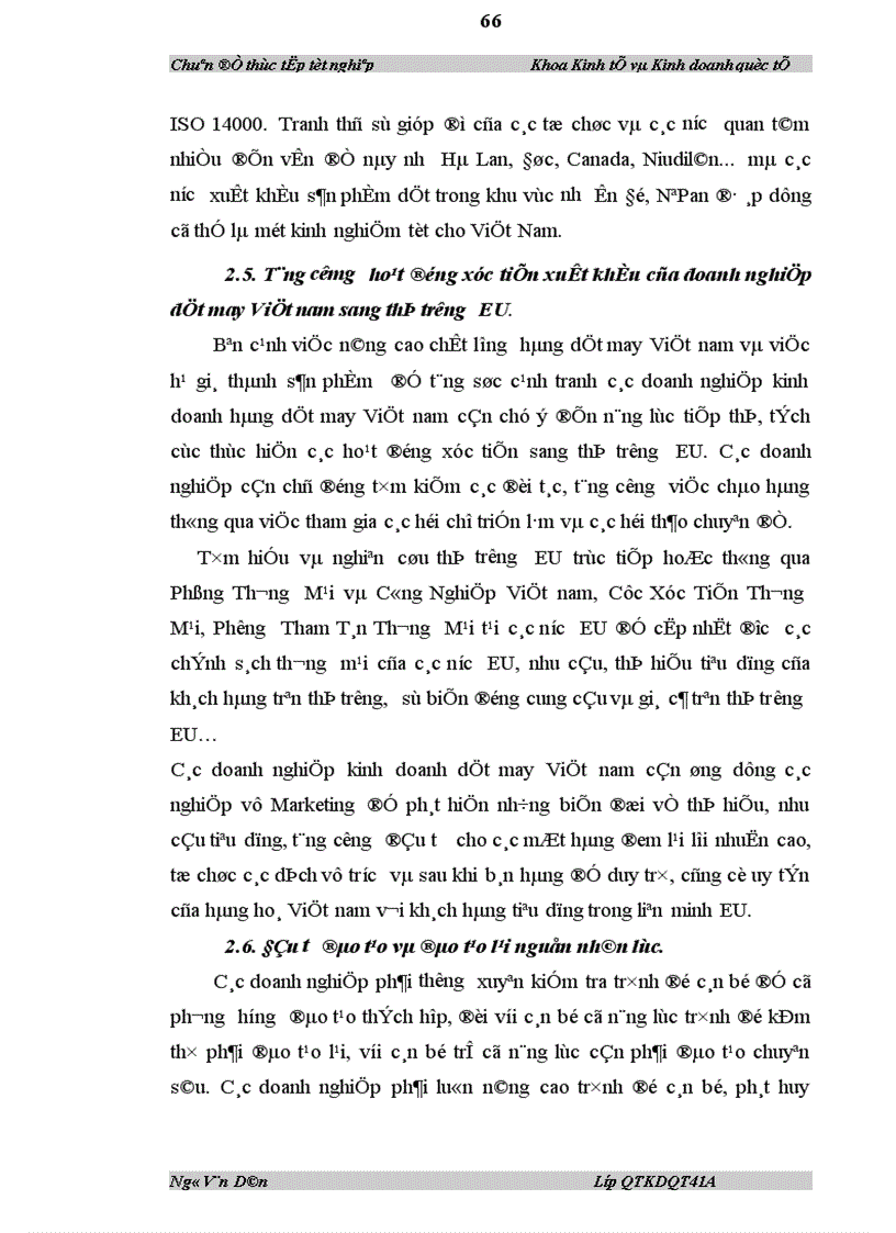 image for page Khả năng thâm nhập hàng dệt may Việt nam vào thị trường EU thực trạng và giải pháp