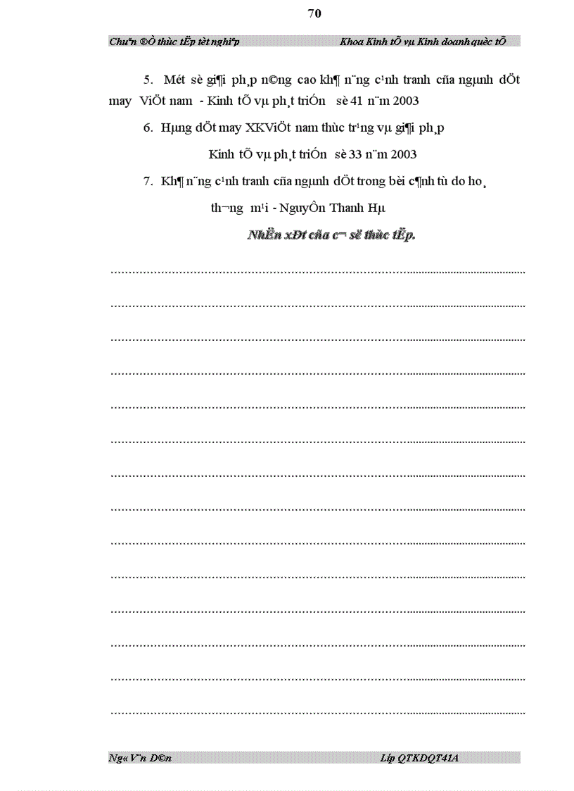 image for page Khả năng thâm nhập hàng dệt may Việt nam vào thị trường EU thực trạng và giải pháp