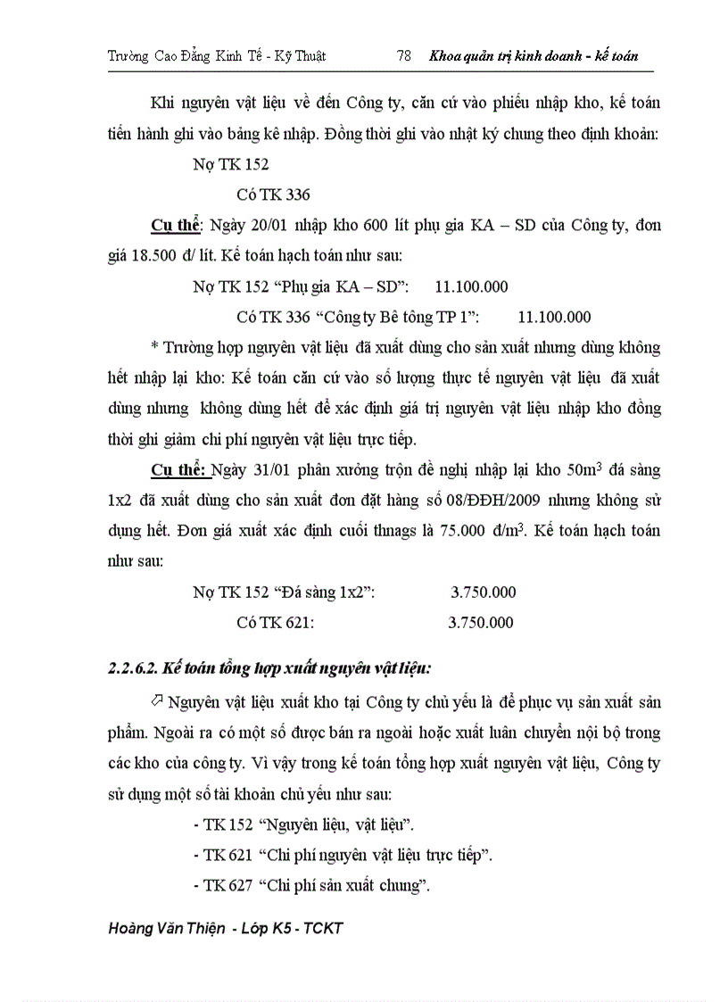 image for page Hoàn thiện công tác kế toán nguyên vật liệu tại Công ty Khoáng sản và thương mại Thành Phát