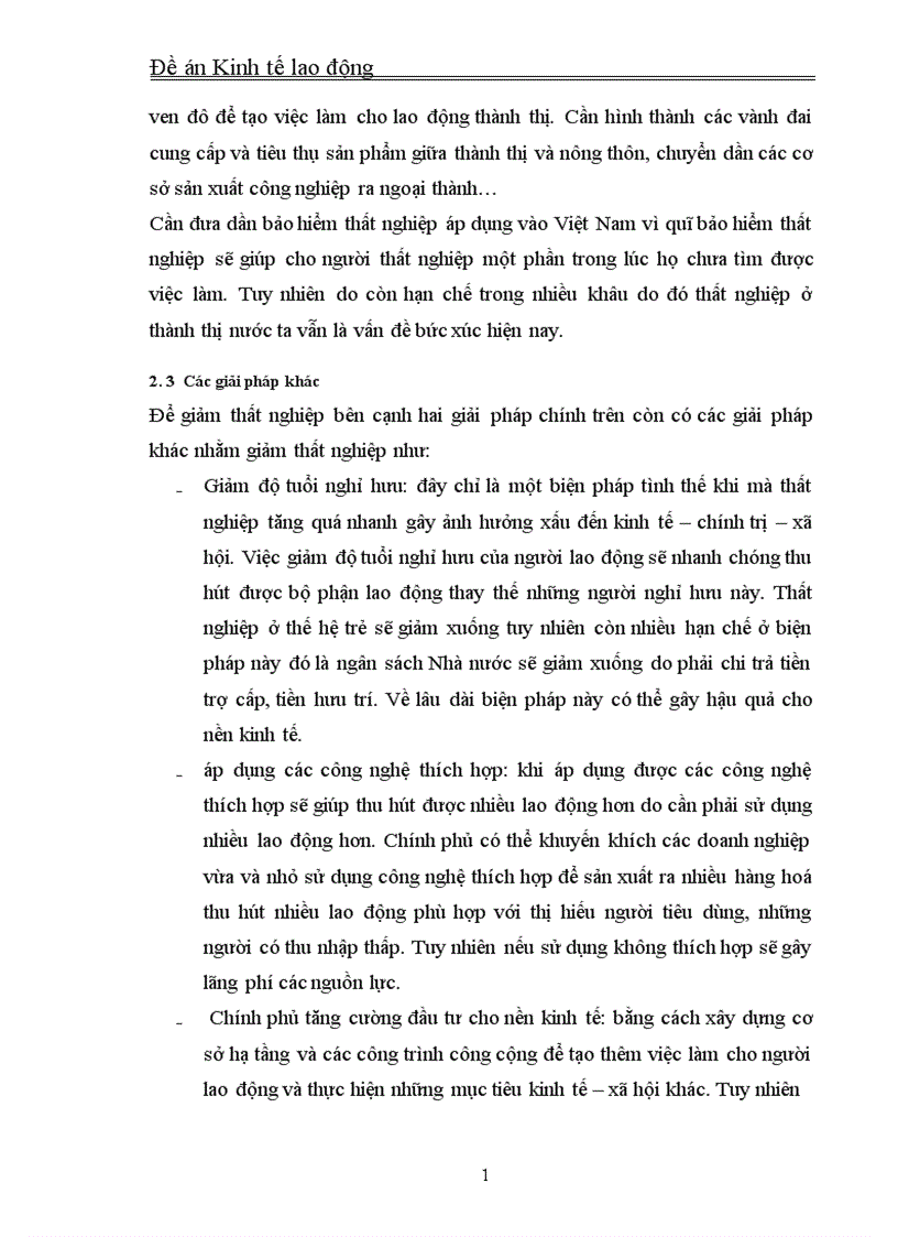 image for page Thực trạng và giải pháp làm giảm thất nghiệp ở thành thị Việt Nam