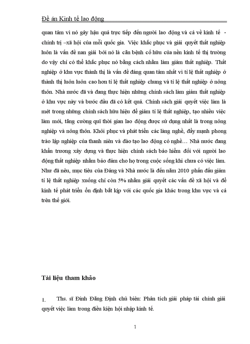 image for page Thực trạng và giải pháp làm giảm thất nghiệp ở thành thị Việt Nam