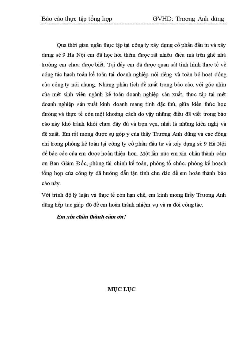 image for page Thực trạng công tác tổ chức hạch toán kế toán công ty cổ phần đầu tư và xây dựng số 9 Hà Nội