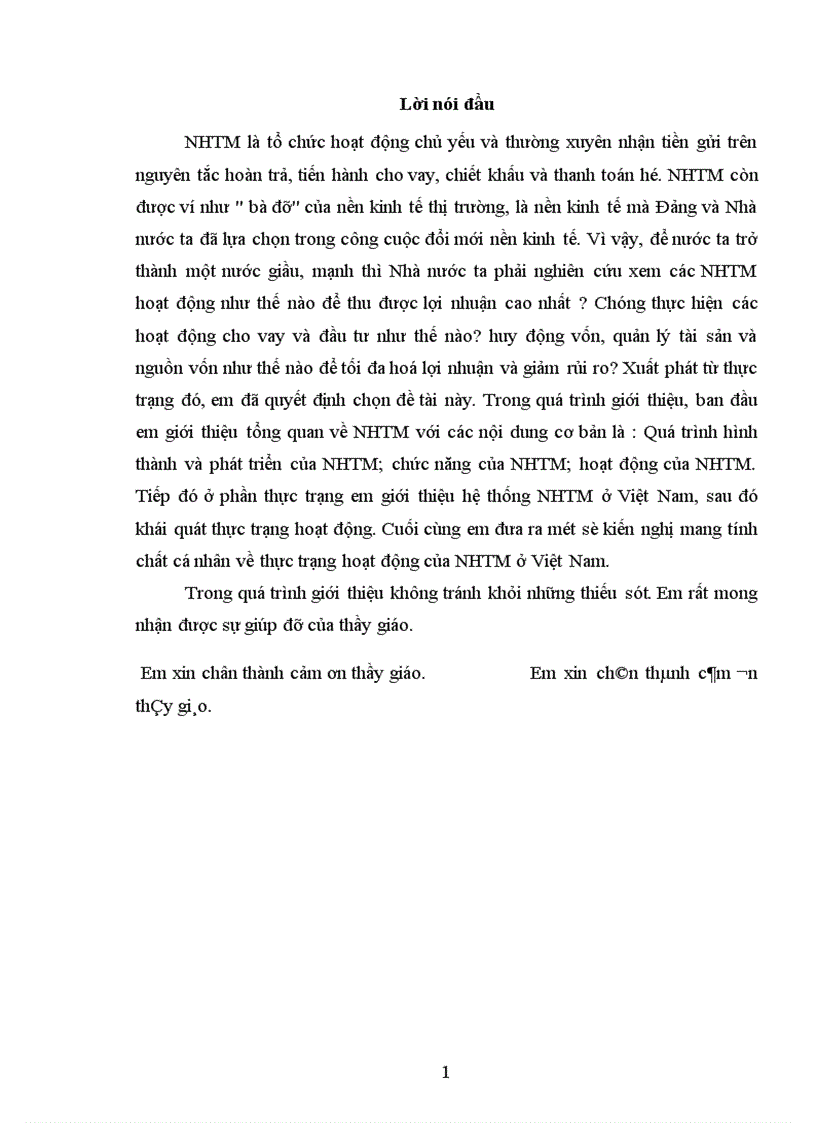 image for page Thực trạng hoạt động của Nhtm ở việt nam