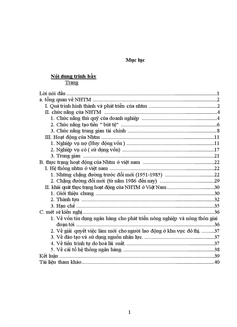 image for page Thực trạng hoạt động của Nhtm ở việt nam