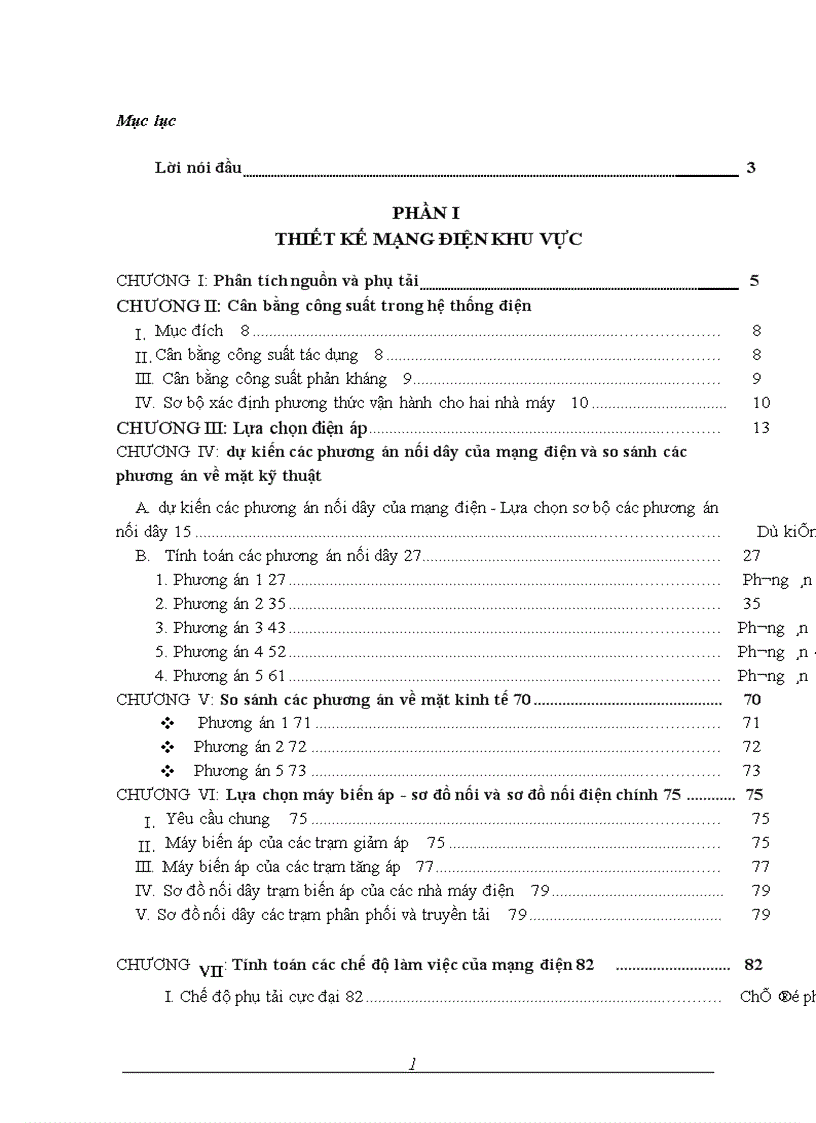 image for page Tính toán điện áp tại các điểm nút của mạng điện chọn phương thức điều chỉnh điện áp trong mạng điện