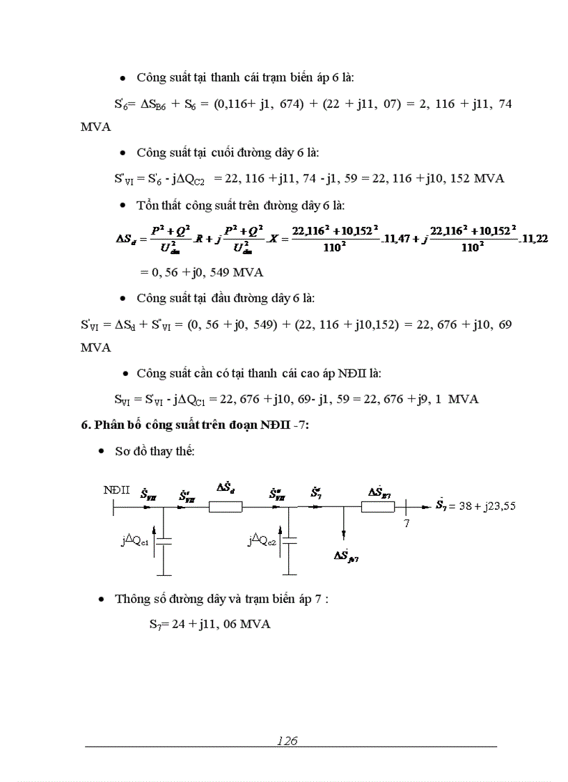 image for page Tính toán điện áp tại các điểm nút của mạng điện chọn phương thức điều chỉnh điện áp trong mạng điện
