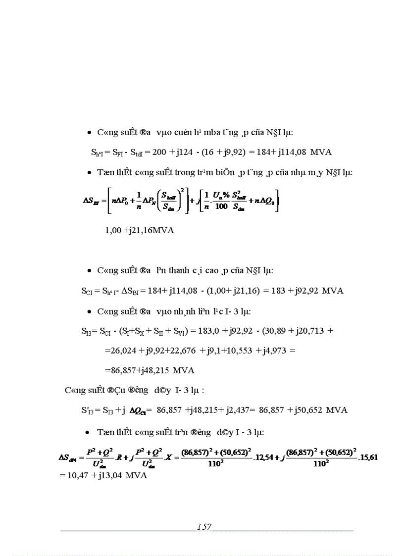 image for page Tính toán điện áp tại các điểm nút của mạng điện chọn phương thức điều chỉnh điện áp trong mạng điện