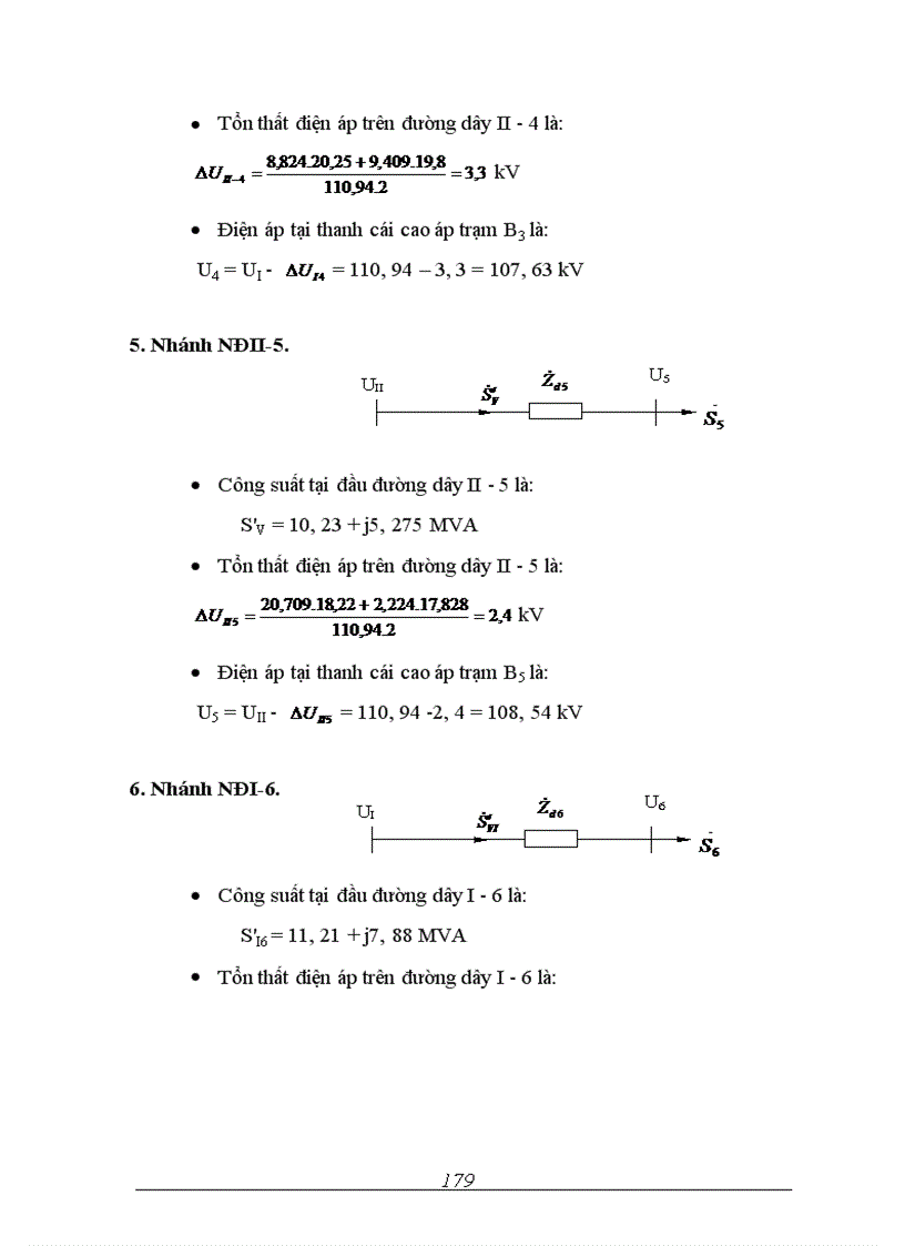 image for page Tính toán điện áp tại các điểm nút của mạng điện chọn phương thức điều chỉnh điện áp trong mạng điện