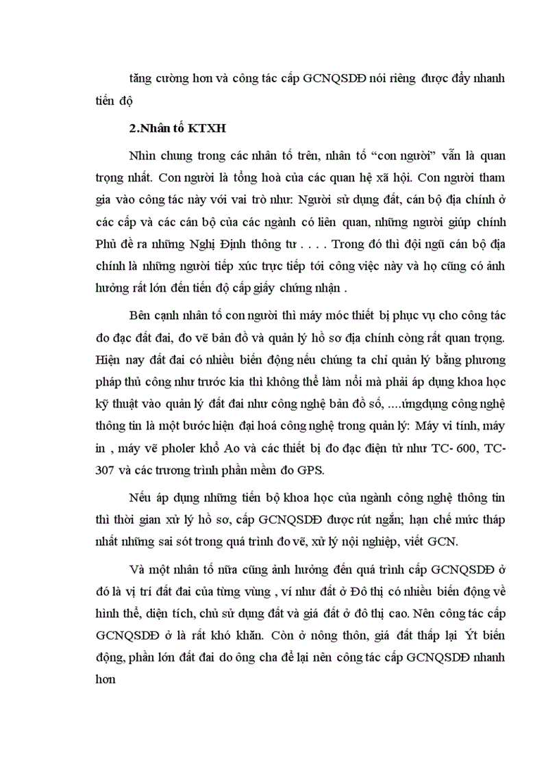 image for page Cơ sở khoa khọc của việc cấp giấychứng nhận quyền sử dụng đất cho hộ gia đình cá nhân đang sử dụng đất 1