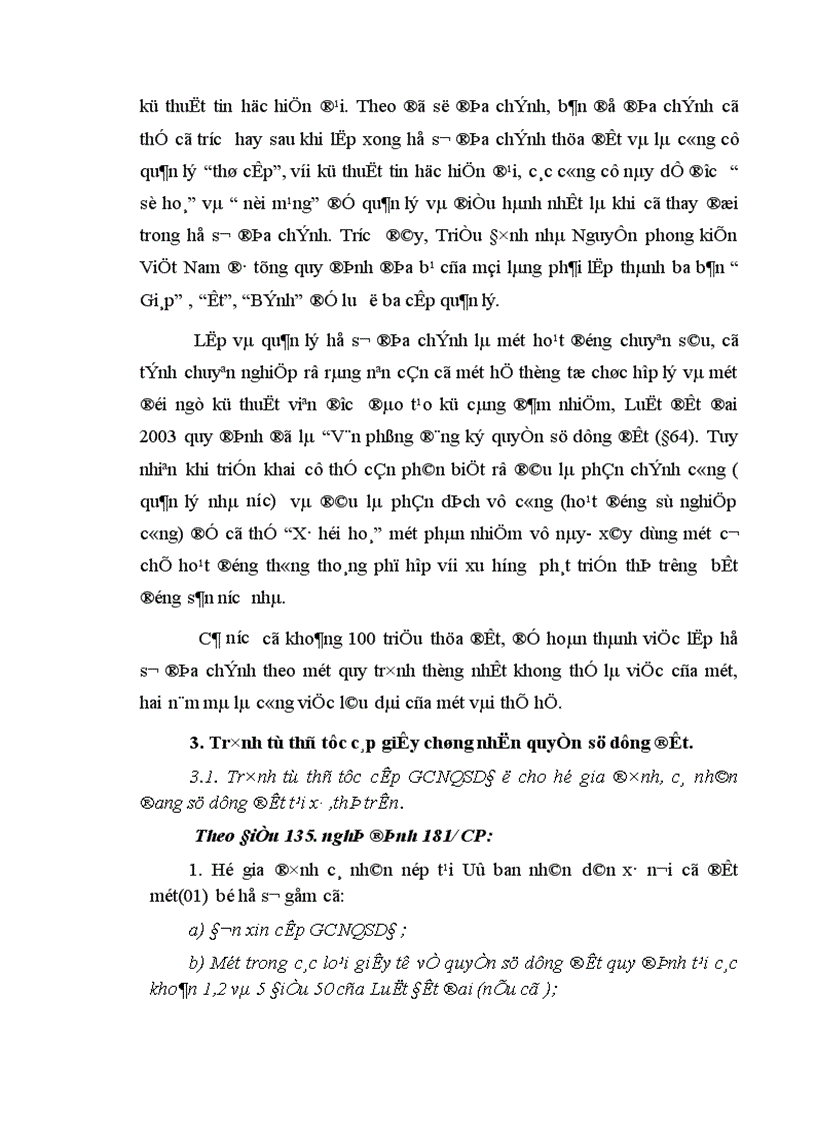 image for page Cơ sở khoa khọc của việc cấp giấychứng nhận quyền sử dụng đất cho hộ gia đình cá nhân đang sử dụng đất 1