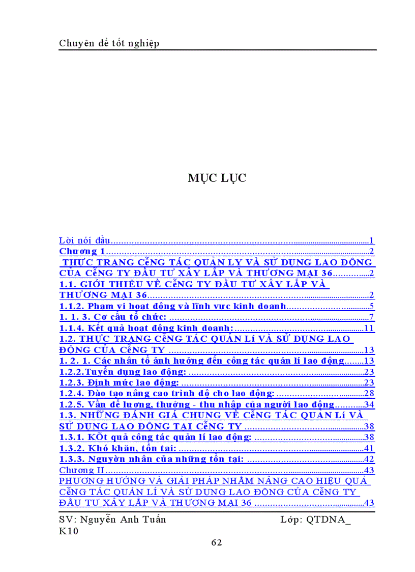 image for page Nâng cao hiệu quả quản lý và sử dụng lao động của Công ty TNHH nhà nước một thành viên đầu tư xây lắp và thương mại 36