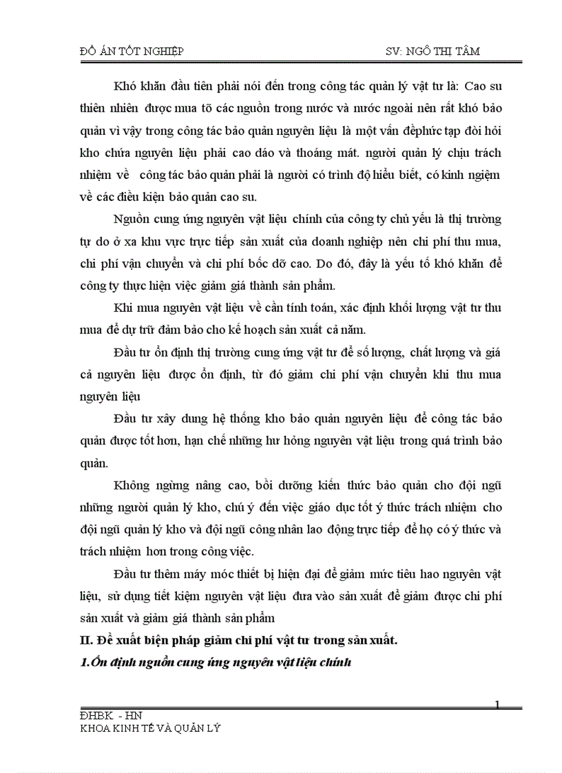 image for page Phân tích tình hình cung ứng dự trữ và sử dụng vật tư và một số biện pháp nâng cao tình hình cung ứng dự trữ và sử dụng vật tư tại Công ty cao su sao vàng 1