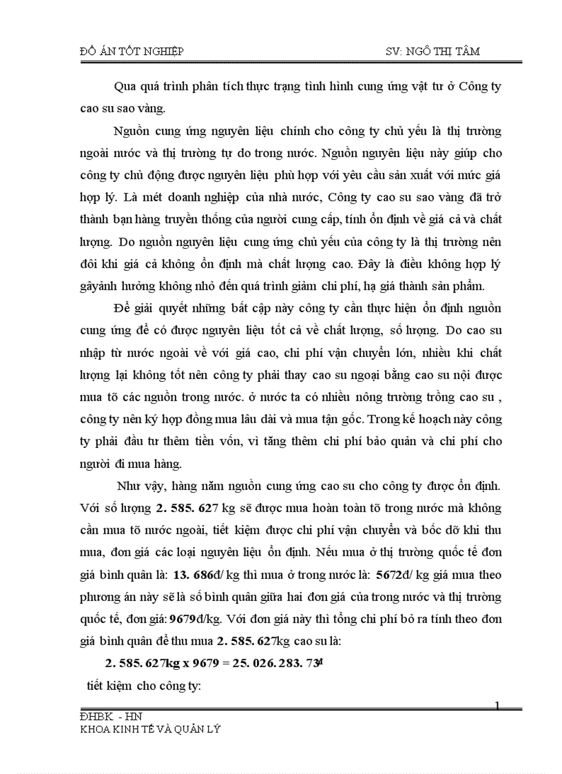 image for page Phân tích tình hình cung ứng dự trữ và sử dụng vật tư và một số biện pháp nâng cao tình hình cung ứng dự trữ và sử dụng vật tư tại Công ty cao su sao vàng 1