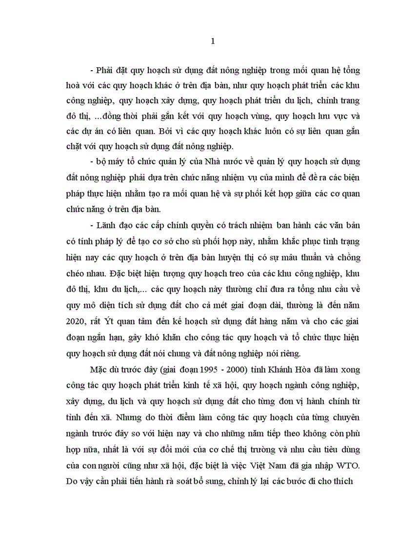 image for page Hoàn thiện quản lý nhà nước về quy hoạch sử dụng đất nông nghiệp trên địa bàn tỉnh Khánh Hoà