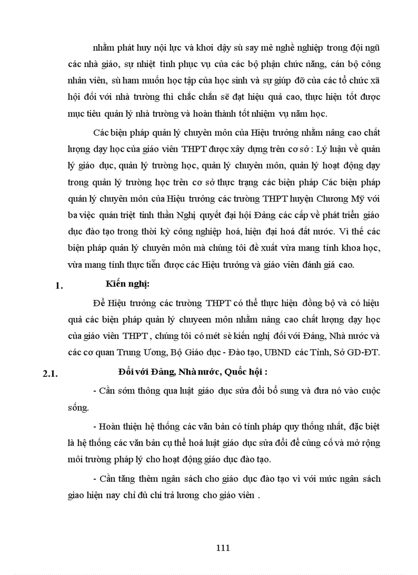 image for page Một số biện pháp quản lý chuyên môn của Hiệu trưởng nhằm nâng cao chất lượng dạy học của giáo viên THPT huyện Chương Mỹ tỉnh Hà Tây 1