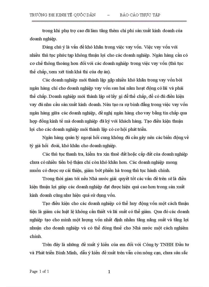 image for page Giải pháp nâng cao hiệu quả sử dụng vốn cố định tại Công ty TNHH Đầu tư và Phát triển Bình Minh