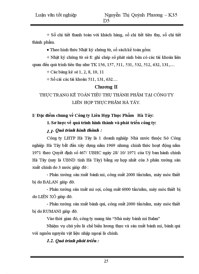 image for page Hoàn thiện kế toán nghiệp vụ tiêu thụ thành phẩm tại Công ty Liên Hợp Thực Phẩm Hà Tây 1