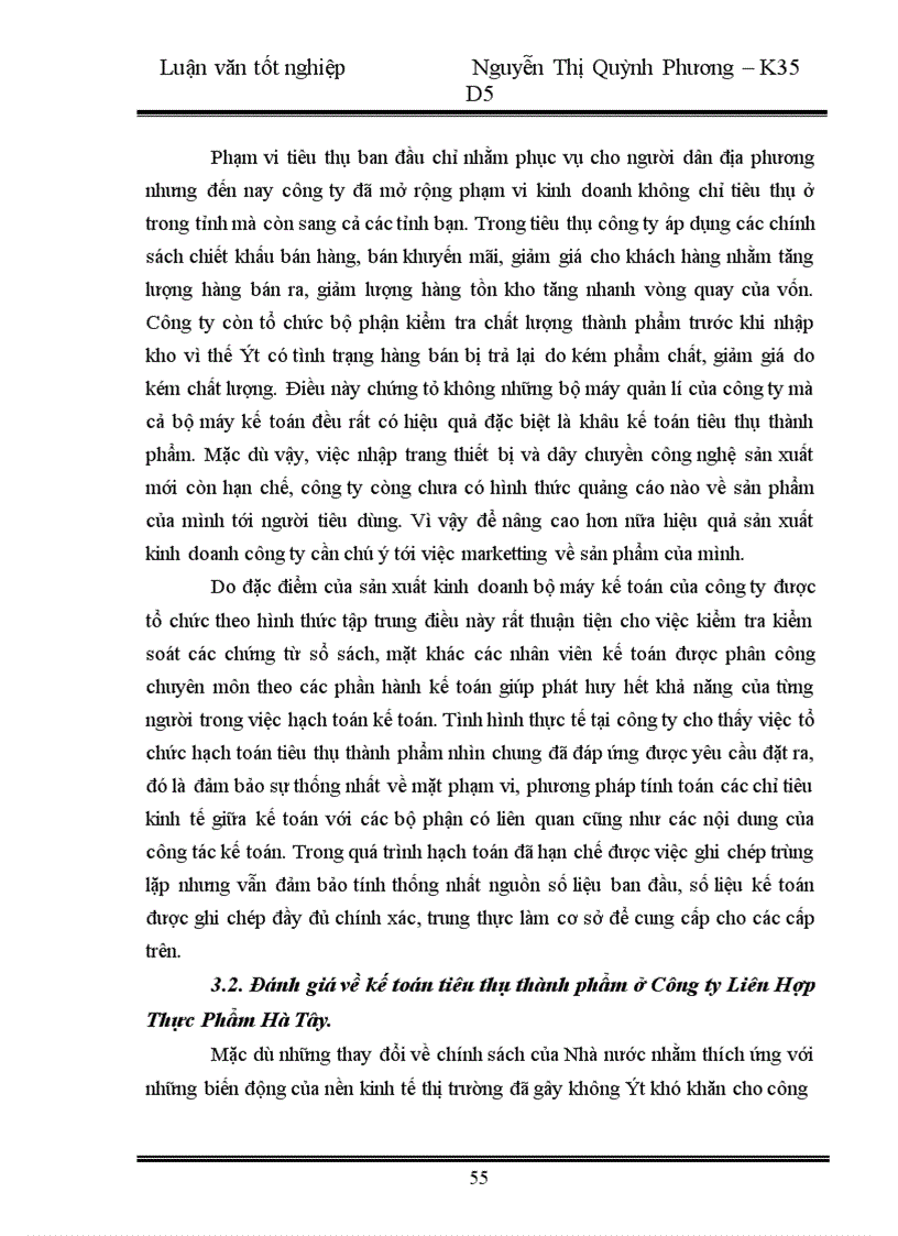 image for page Hoàn thiện kế toán nghiệp vụ tiêu thụ thành phẩm tại Công ty Liên Hợp Thực Phẩm Hà Tây 1