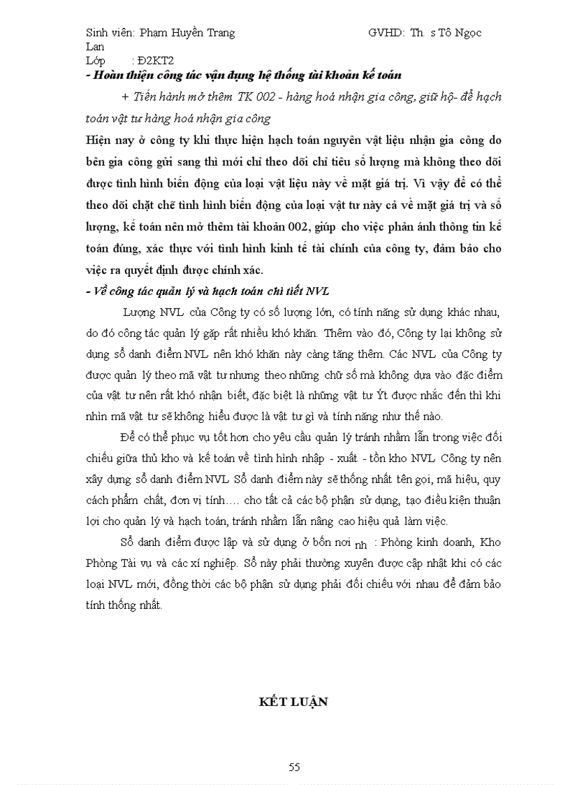 image for page Kế toán nguyên vật liệu công cụ dụng cụ tổng Công ty 20 Tổng cục Hậu cần Bộ Quốc phòng