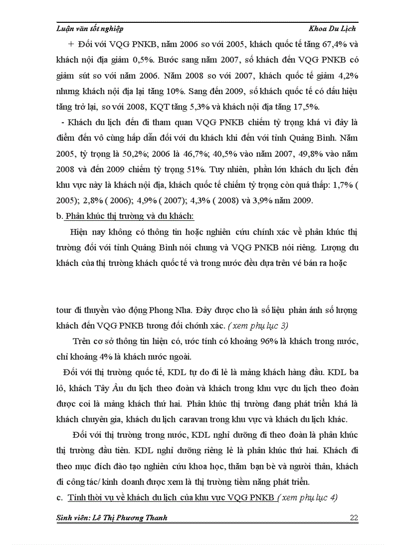 image for page Thực trạng và giải pháp phát triển du lịch bền vững ở vườn quốc gia Phong Nha Kẻ Bàng