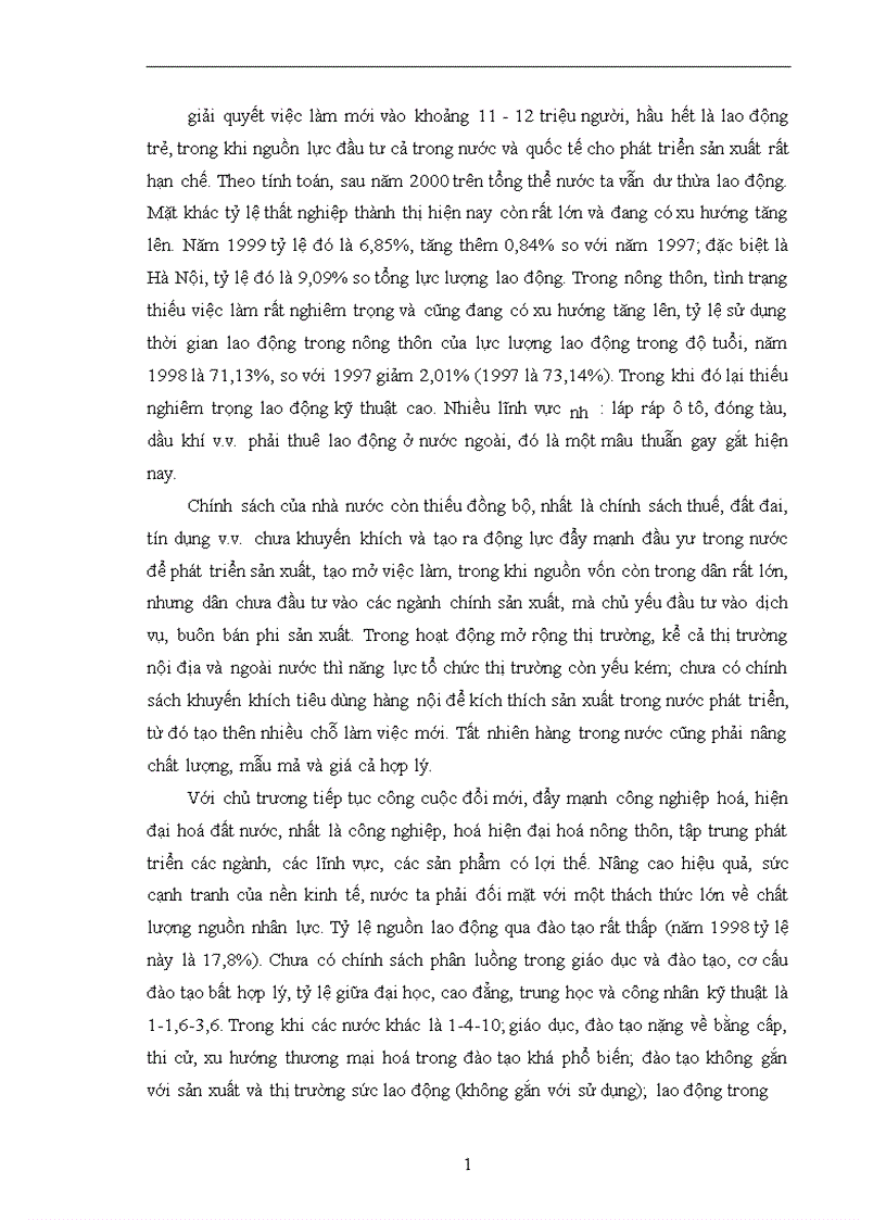 image for page Thực trạng và giải pháp để nâng cao hiệu quả của đào tạo và sử dụng nguồn nhân lực phục vụ cho sự nghiệp công nghiệp hoá hiện đại hoá ở Việt Nam 1