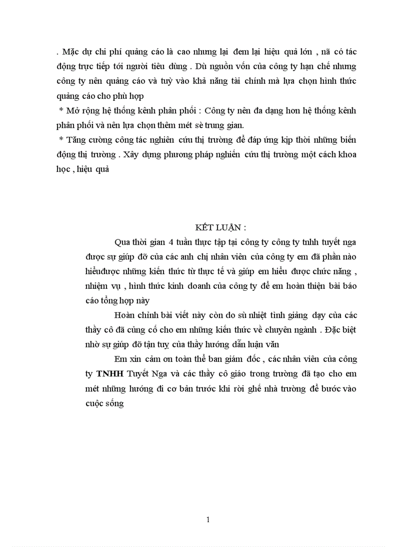 image for page Báo cáo thực tập tổng hợp tại công ty TNHH Tuyết Nga