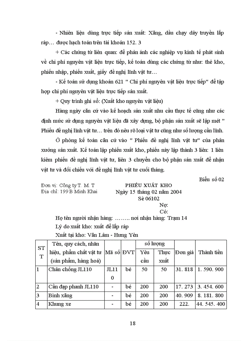 image for page Báo cáo thực tập tổng hợp tại Công ty Thương mại và sản xuất thiết bị giao thông vận tải 1