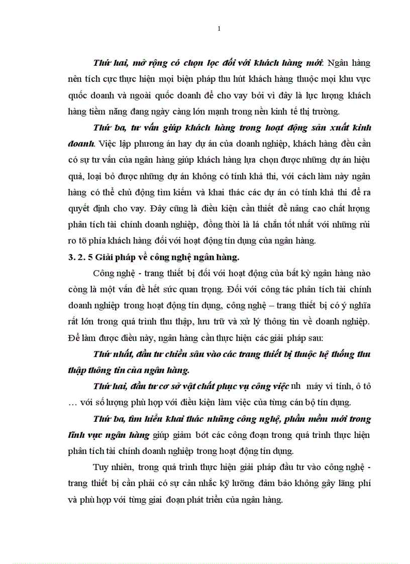 image for page Một số giải pháp nhằm nâng cao chất lượng phân tích tài chính doanh nghiệp trong hoạt động Tín dụng tại Chi nhánh NHNo PTNT Nam Hà Nội 1