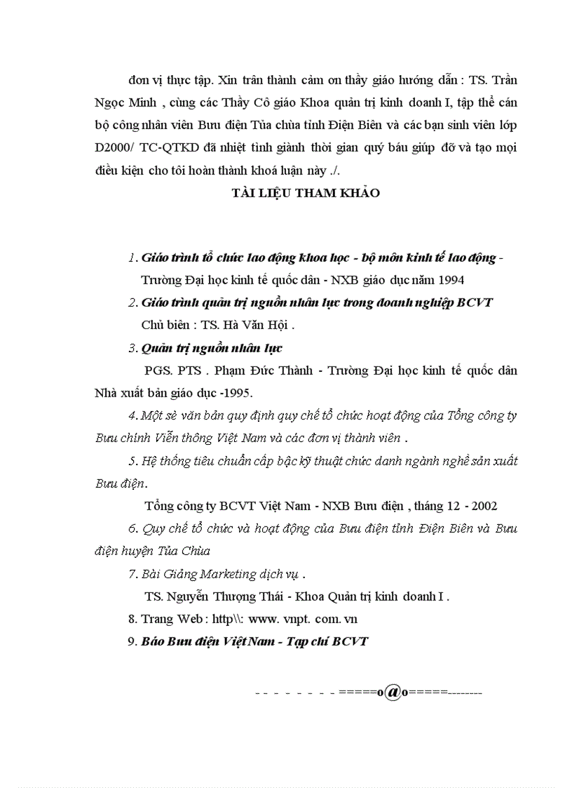 image for page Các biện pháp hoàn thiện công tác tổ chức lao động tại Bưu điện huyện Tủa chùa 1