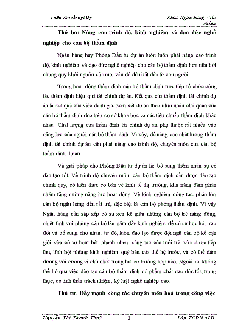 image for page Nâng cao chất lượng thẩm định tài chính dự án trong hoạt động cho vay tại Ngân Hàng Ngoại Thương Việt Nam 1