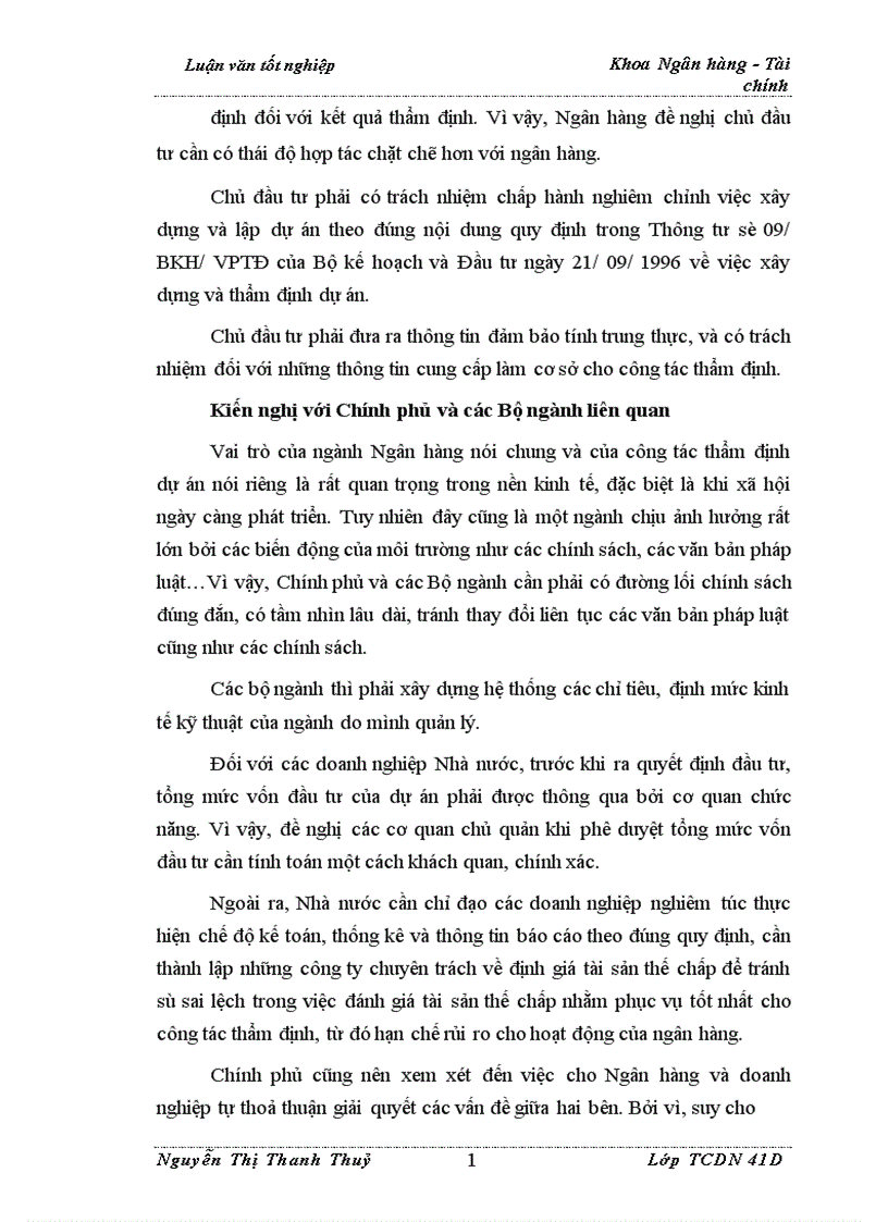image for page Nâng cao chất lượng thẩm định tài chính dự án trong hoạt động cho vay tại Ngân Hàng Ngoại Thương Việt Nam 1
