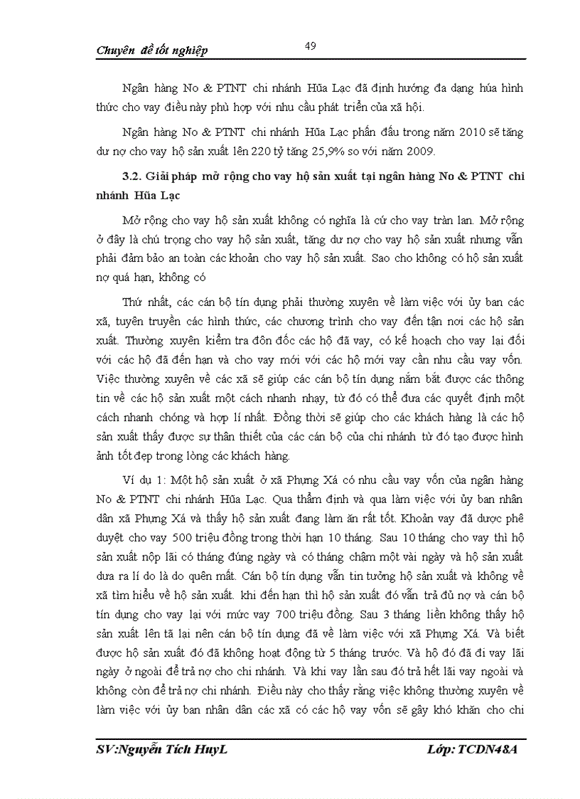 image for page Mở rộng cho vay hộ sản xuất tại ngân hàng nông nghiệp và Phát triển nông thôn Việt Nam chi nhánh Hòa Lạc 1