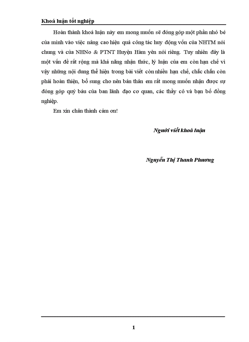 image for page Một số giải pháp nhằm nâng cao hiệu quả công tác huy động vốn tại NHNo PTNT Huyện Hàm Yên Tỉnh Tuyên Quang 1