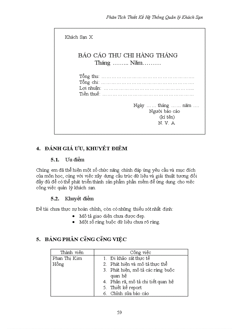 image for page Phân tích thiết kế hệ thống quản lí khách sạn 1