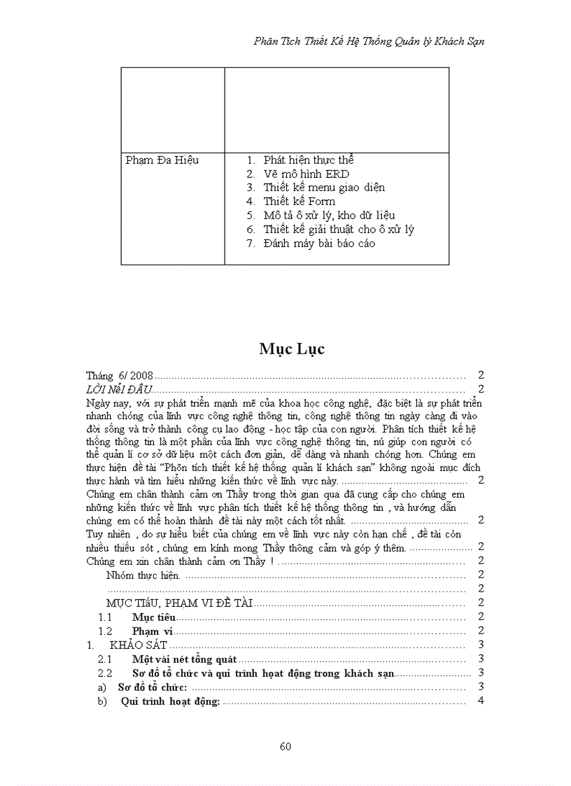 image for page Phân tích thiết kế hệ thống quản lí khách sạn 1