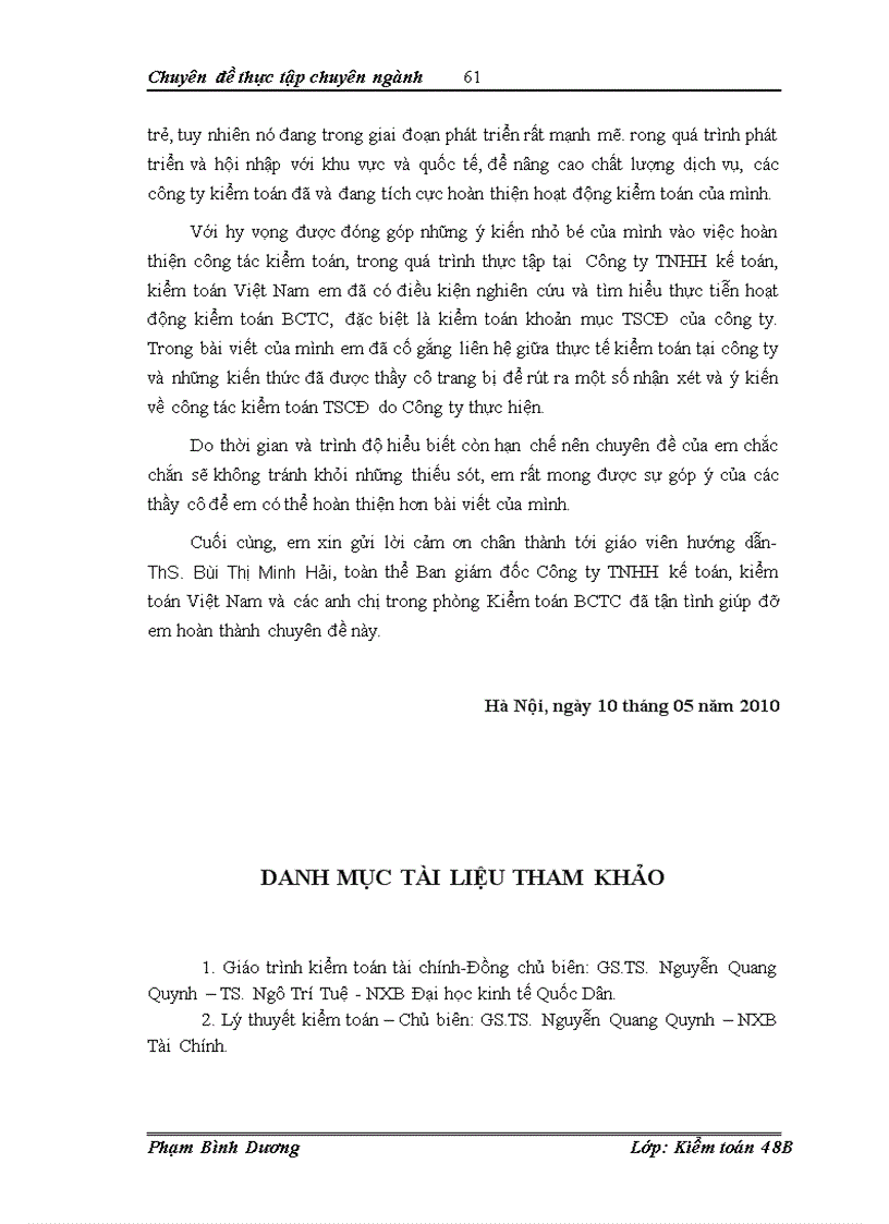 image for page Hoàn thiện kiểm toán tài sản cố định trong quy trình kiểm toán báo cáo tài chính do Công ty Trách nhiệm hữu hạn kế toán kiểm toán Việt Nam thực hiện 1